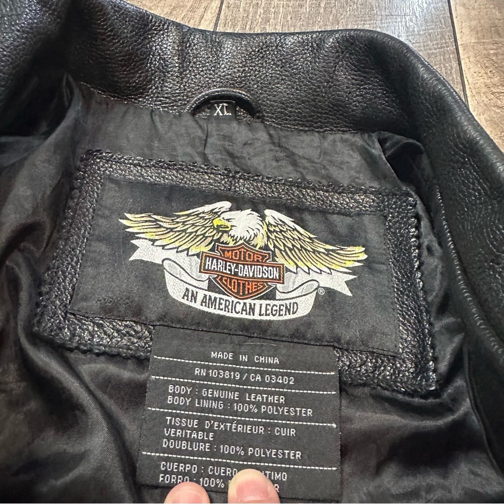 Vintage Harley-Davidson Leather Motorcycle Jacket