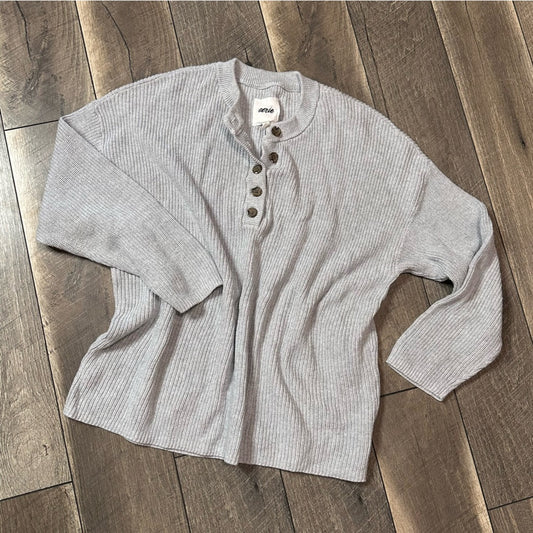 Aerie 1/2 Button Knit Pullover