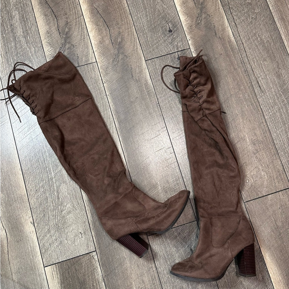 Unbranded Thigh High Heel Booties