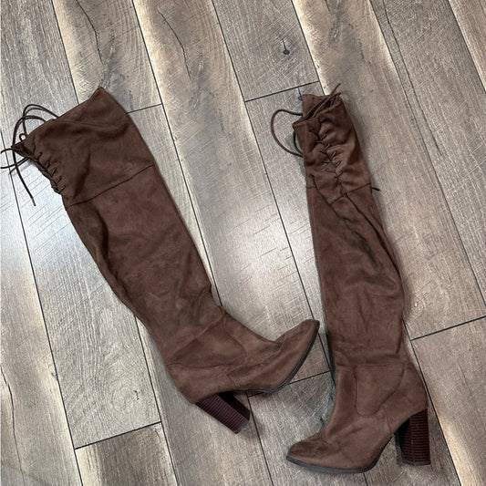 Unbranded Thigh High Heel Booties