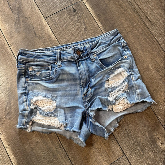 American Eagle Hi Rise Shorties