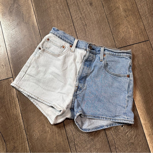Levi’s Split Denim Shorts