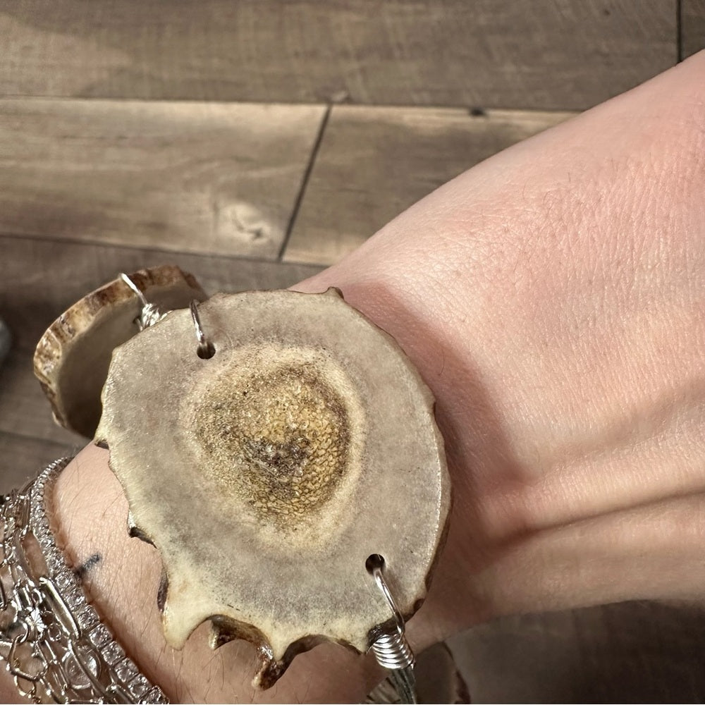 Handmade Whitetail Antler Wire Bracelet