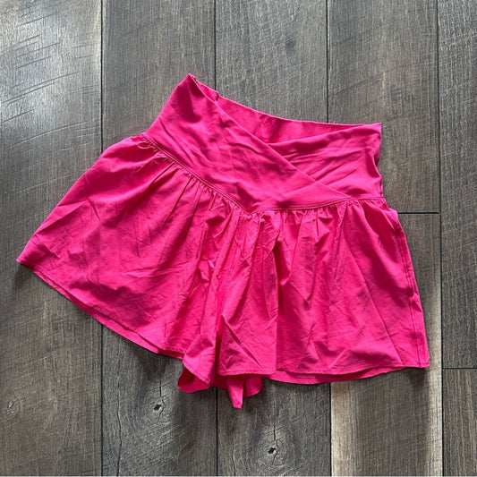 Aerie Offline Hot Pink Crossover Shorts