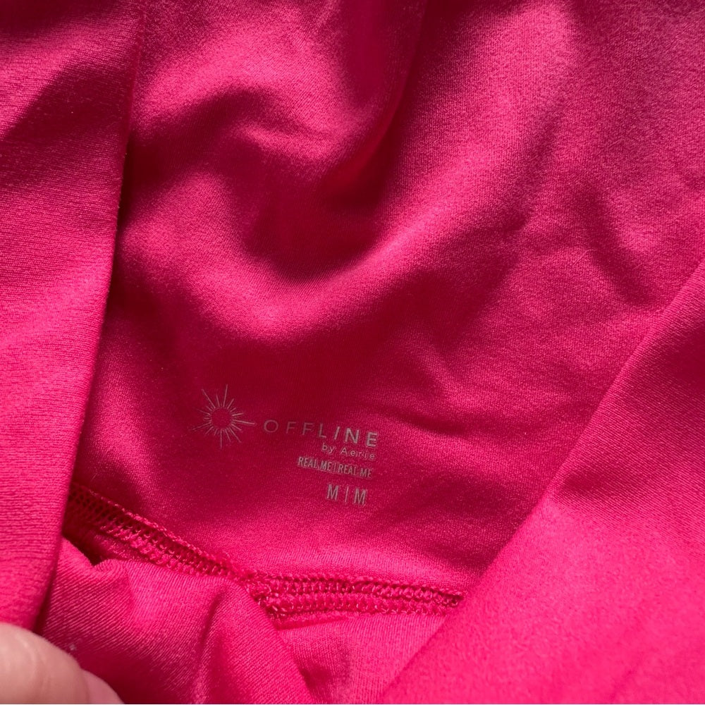 Aerie Offline Hot Pink Crossover Shorts
