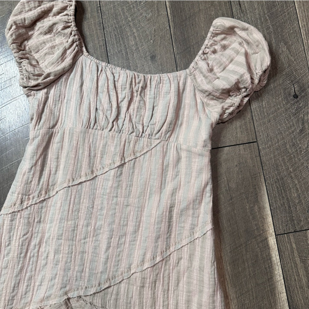 In Loom Cotton Gauze Mini Dress