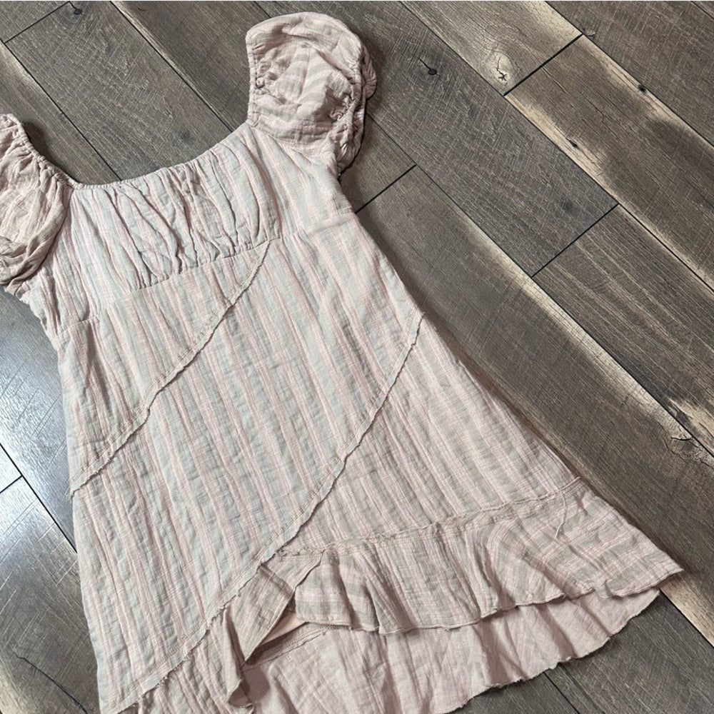 In Loom Cotton Gauze Mini Dress