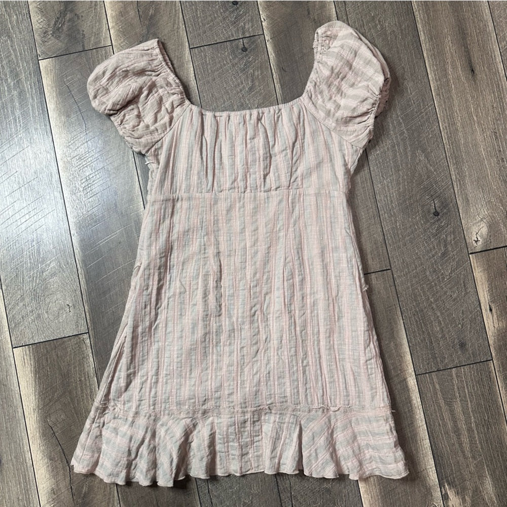In Loom Cotton Gauze Mini Dress