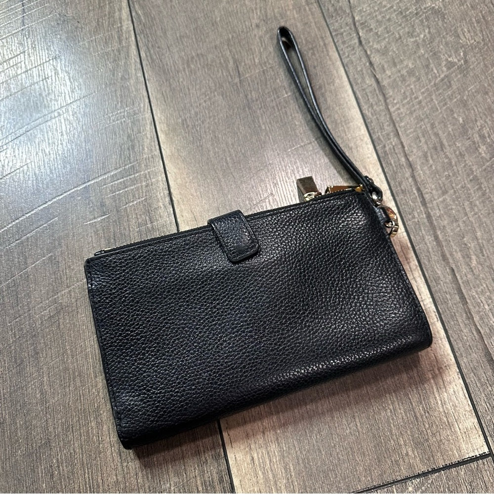Michael Kors Black Pebble Leather Wallet