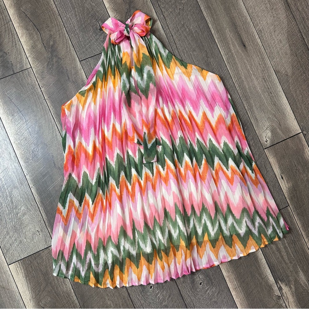 Dress Forum Pleated Halter Dress