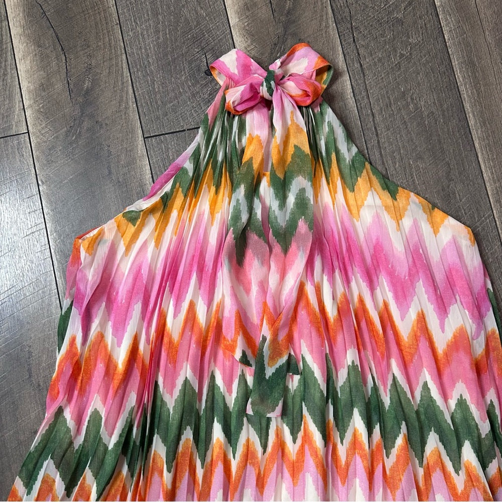 Dress Forum Pleated Halter Dress