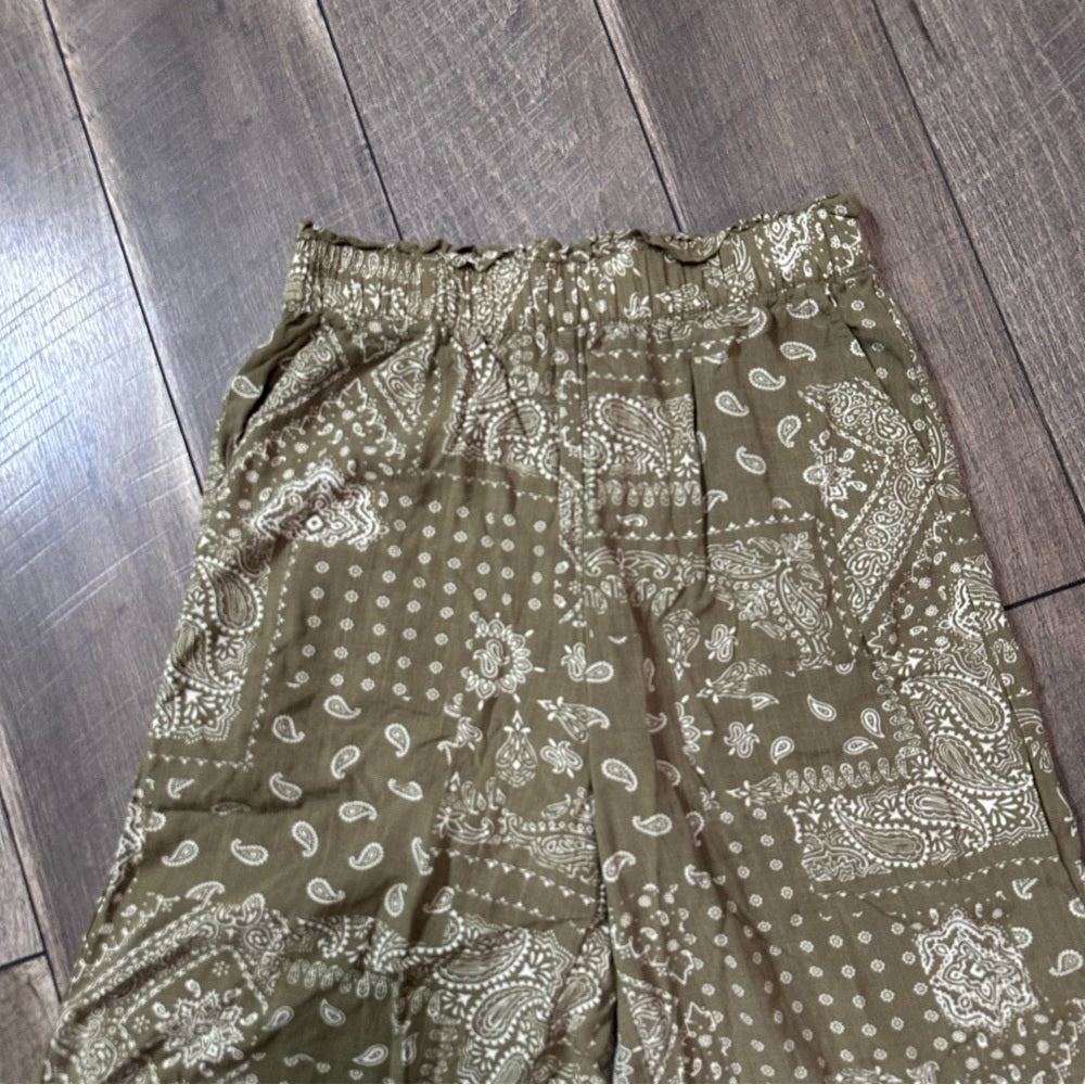 Be Cool Patchwork Crop Wide Leg Pants