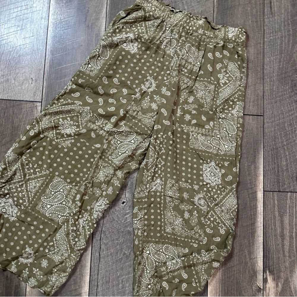 Be Cool Patchwork Crop Wide Leg Pants
