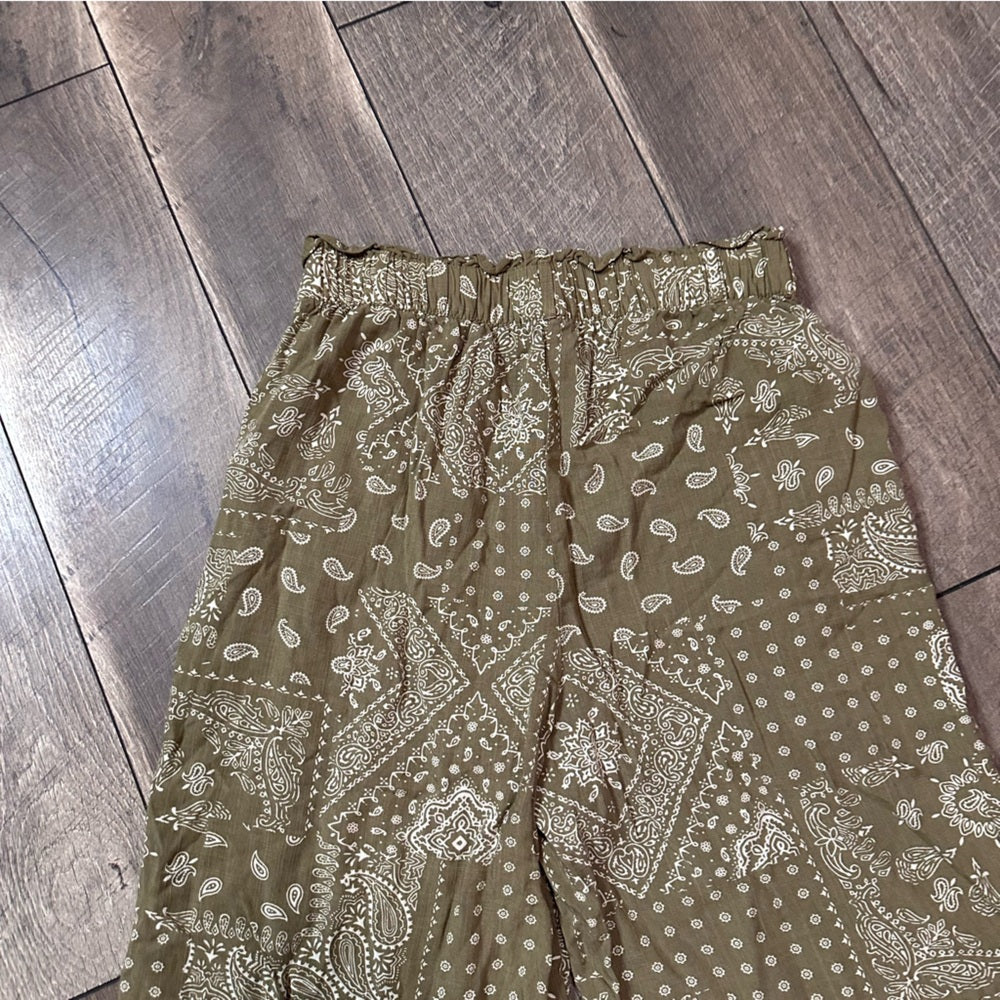 Be Cool Patchwork Crop Wide Leg Pants