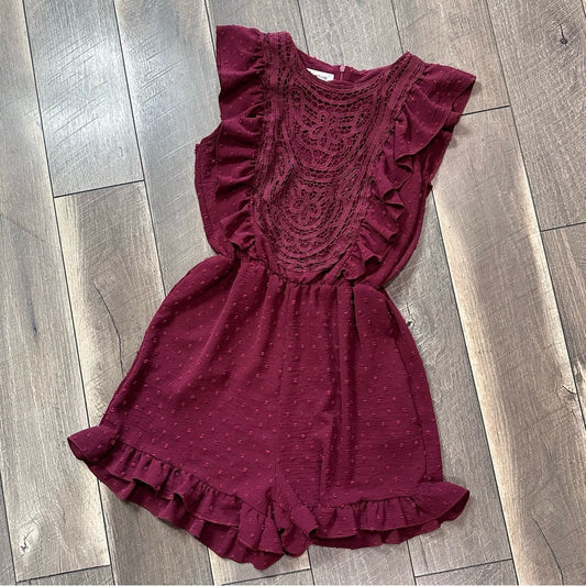 Angashion Swiss Dot Romper