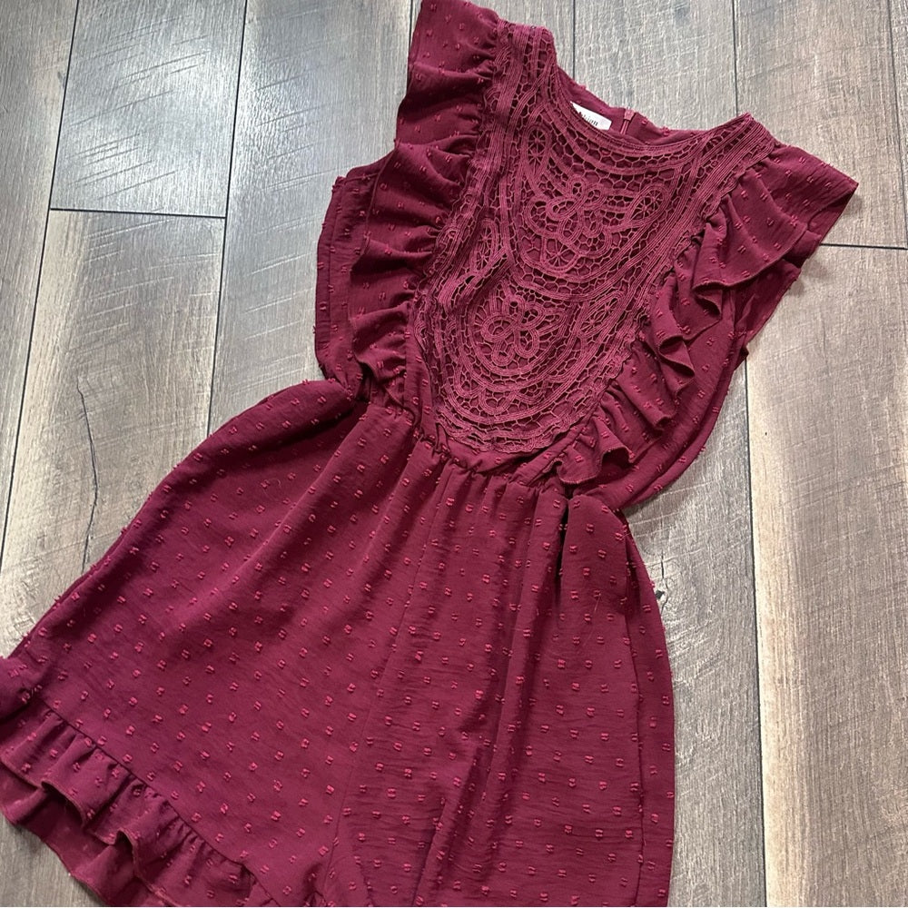 Angashion Swiss Dot Romper