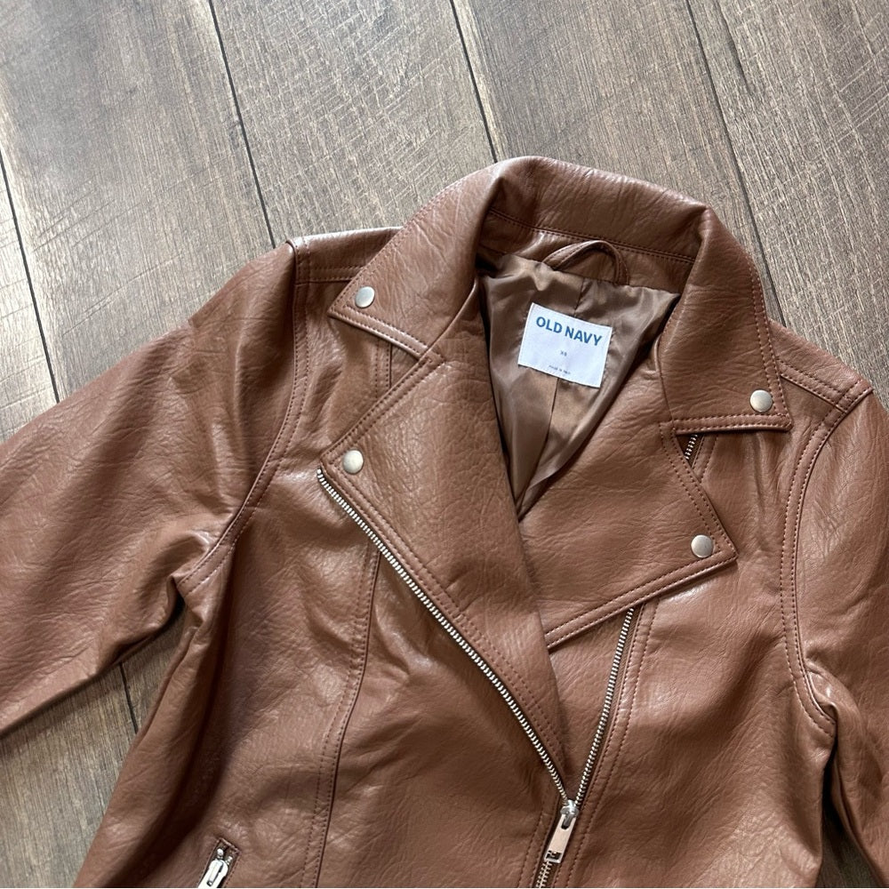 Old Navy Faux Leather Moto Jacket