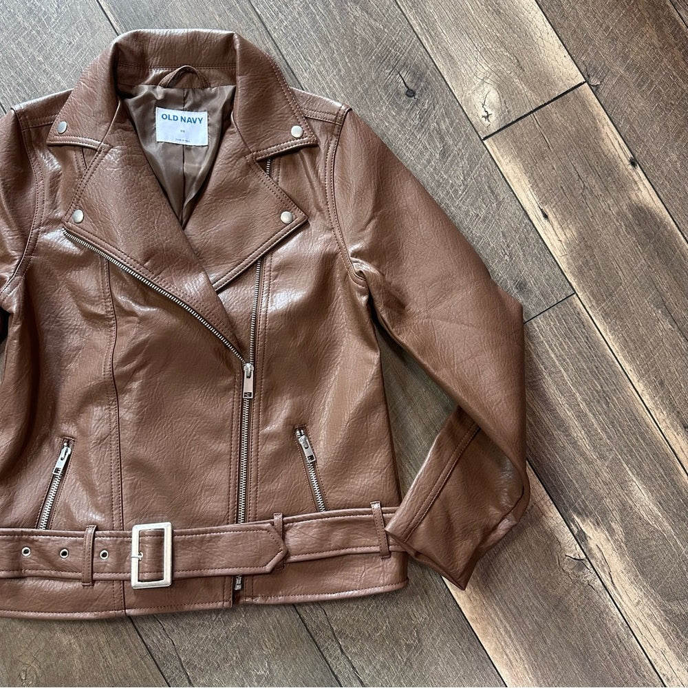 Old Navy Faux Leather Moto Jacket