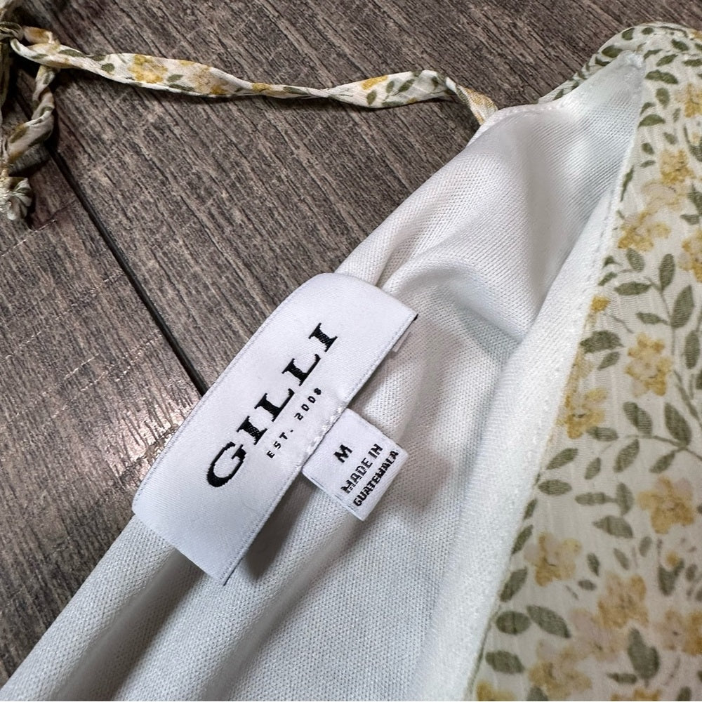 Gilli Floral Sheer Long Sleeve Top