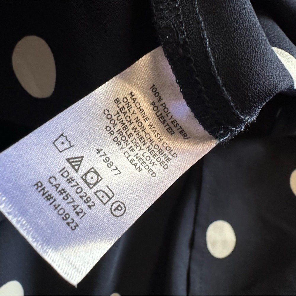 Loft Polka Dot Long Sleeve Blouse