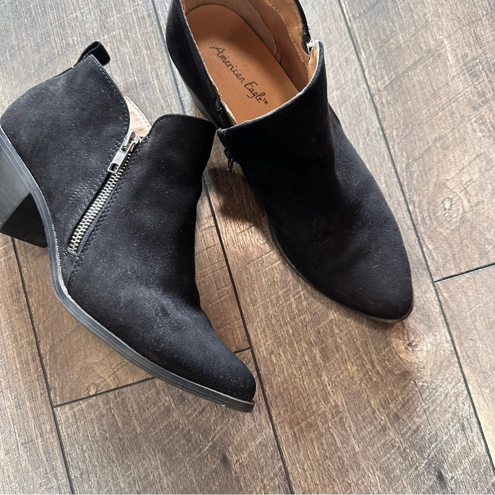 American Eagle Black Ankle Booties