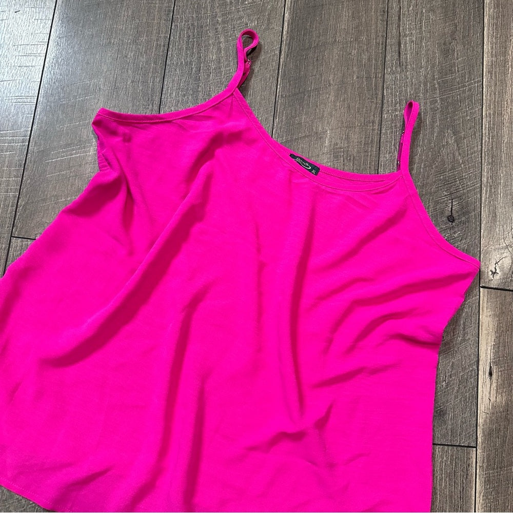 Ofeefan Pink Loose Fit Tank Top