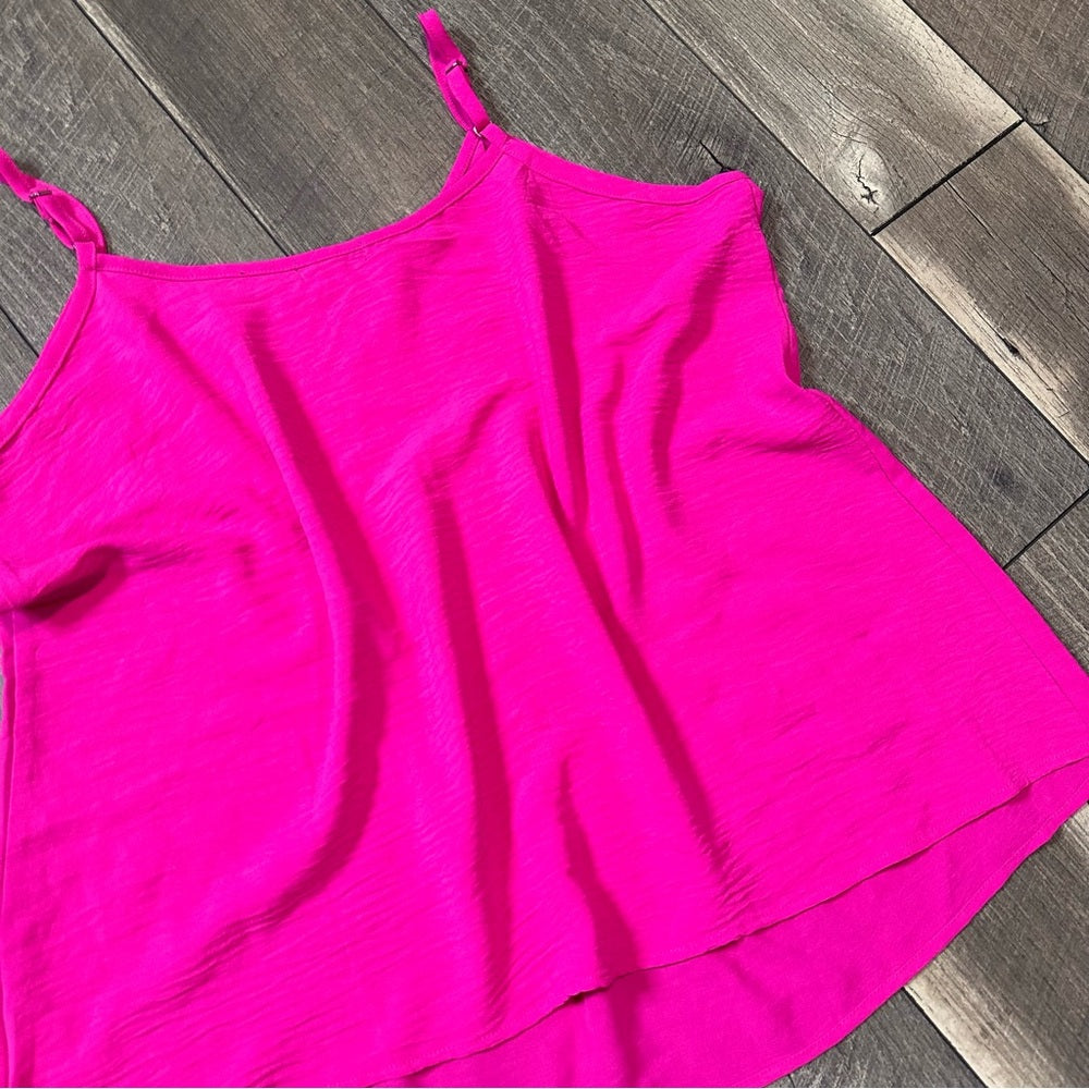 Ofeefan Pink Loose Fit Tank Top