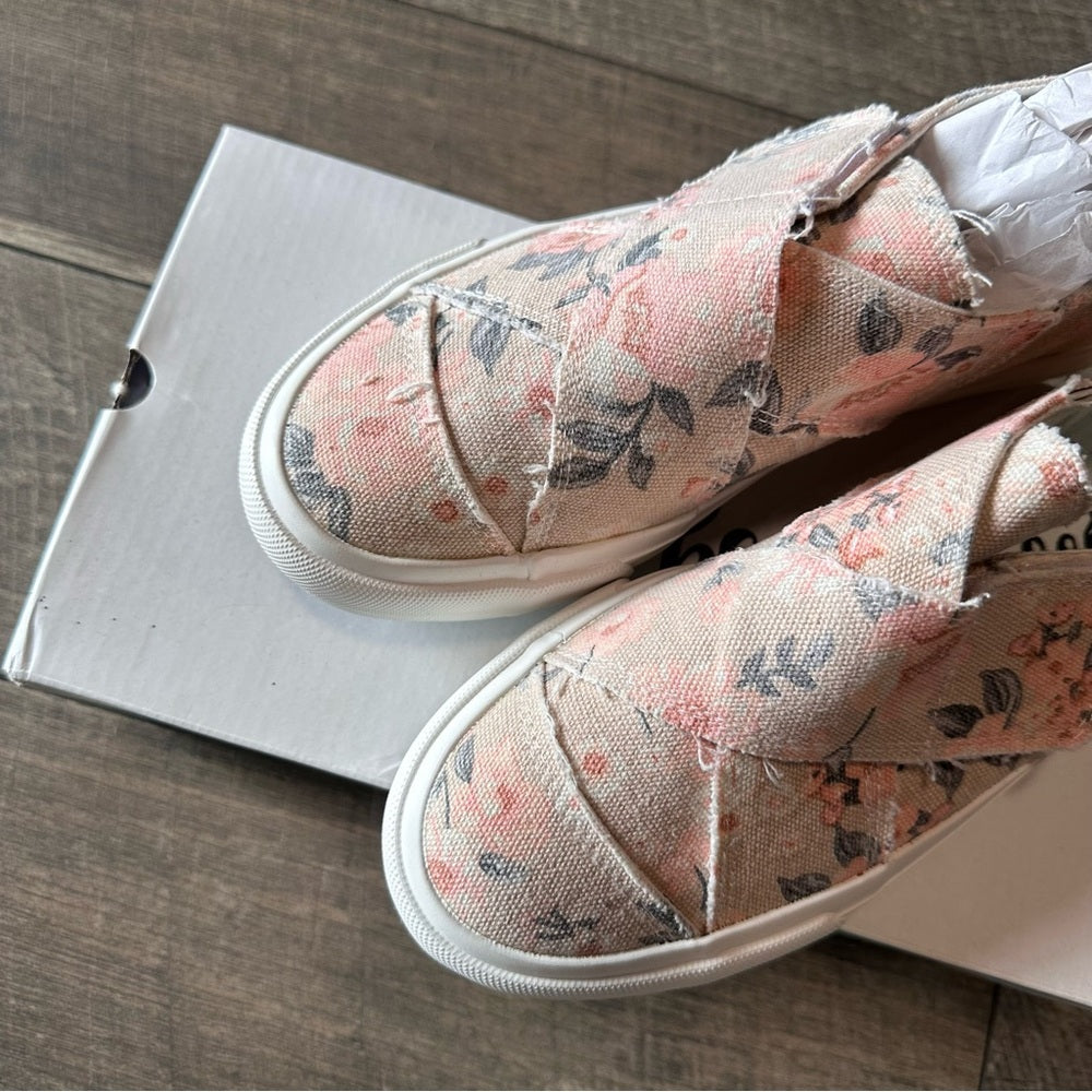 Gypsy Jazz Floral Velcro Closure Sneakers