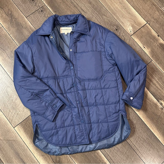 Promesa Lightweight Puffer Button Down Jacket