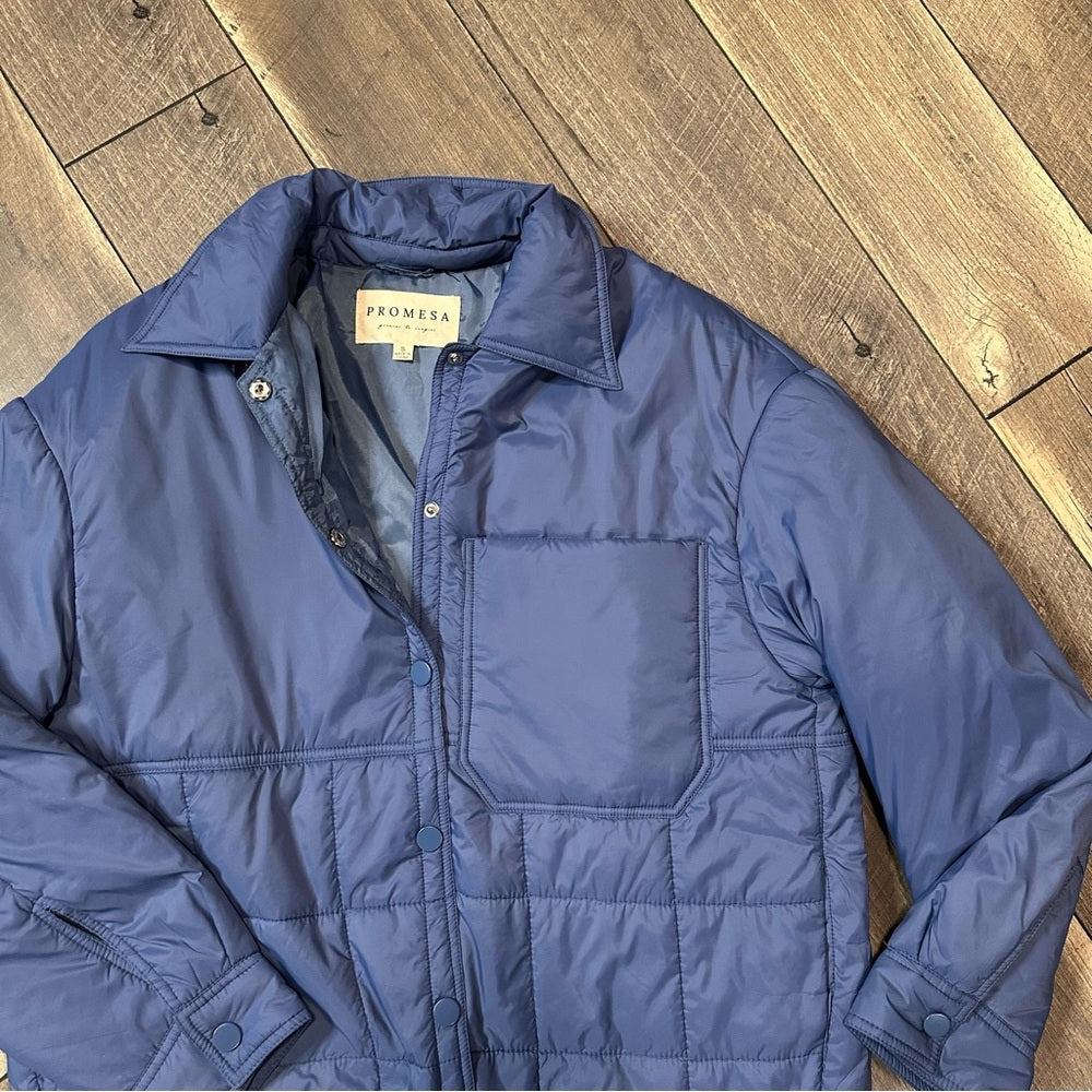 Promesa Lightweight Puffer Button Down Jacket