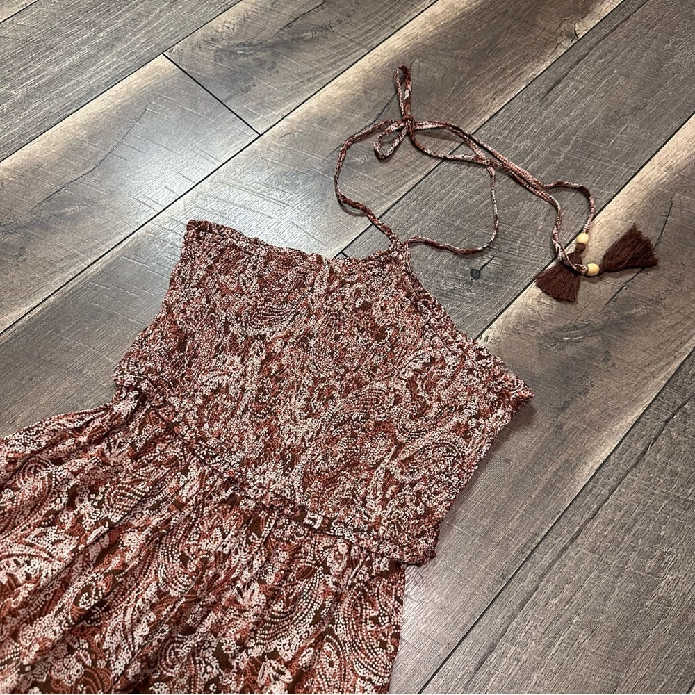 Becool Halter Smocked Wide Leg Jumpsuit