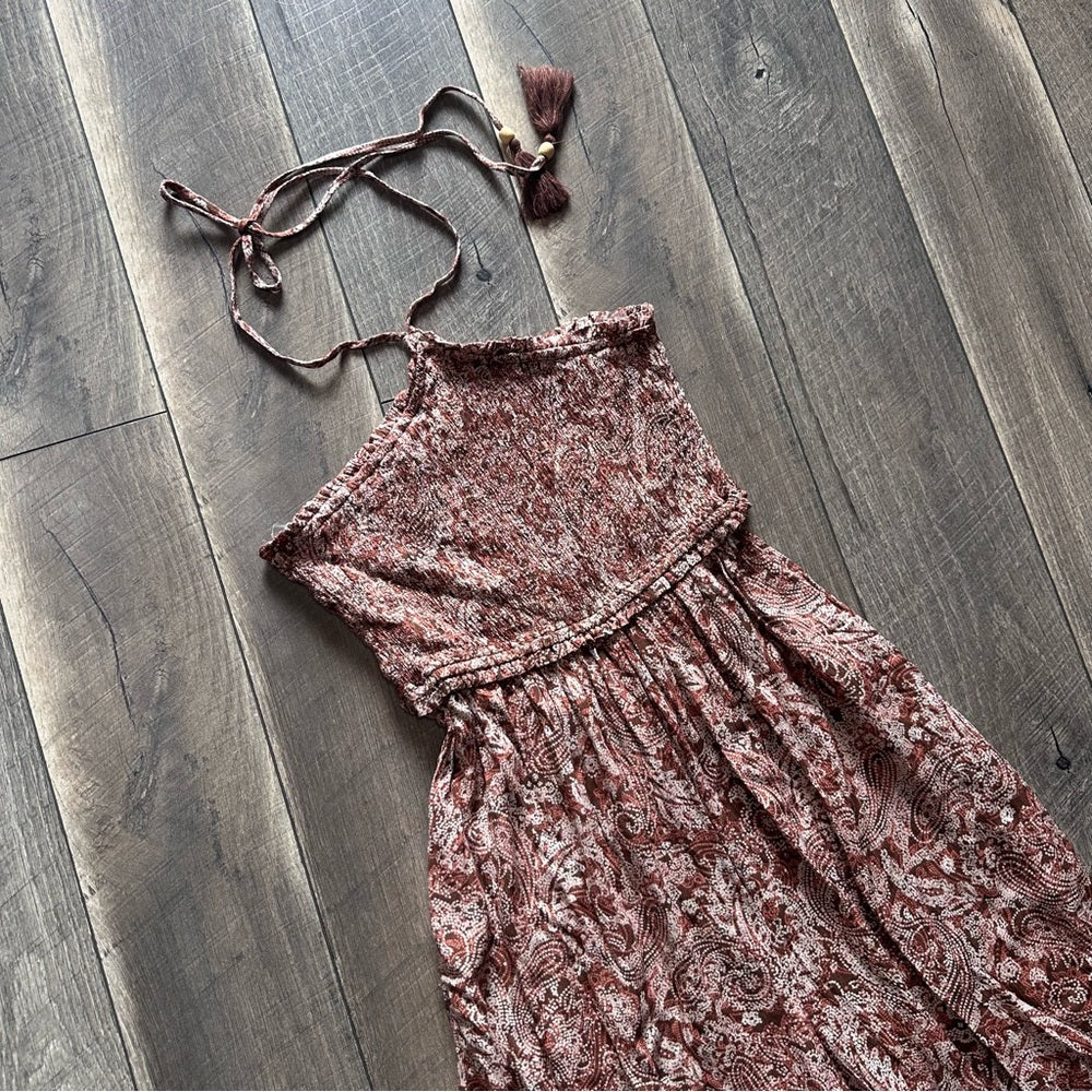 Becool Halter Smocked Wide Leg Jumpsuit