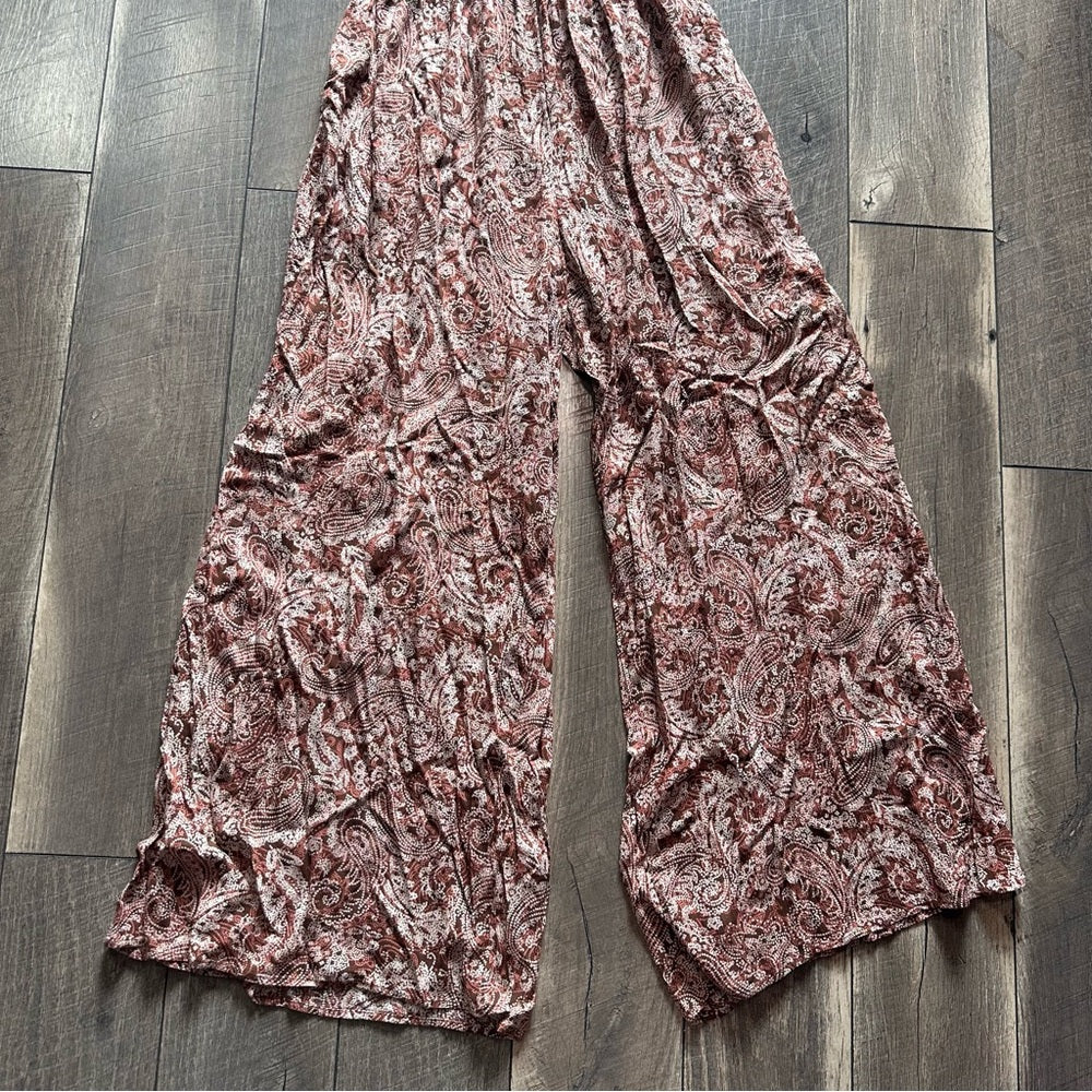 Becool Halter Smocked Wide Leg Jumpsuit