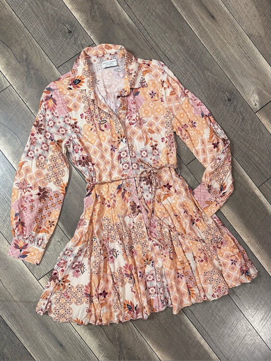 Dress Forum Multipattern Long Sleeve Mini Dress