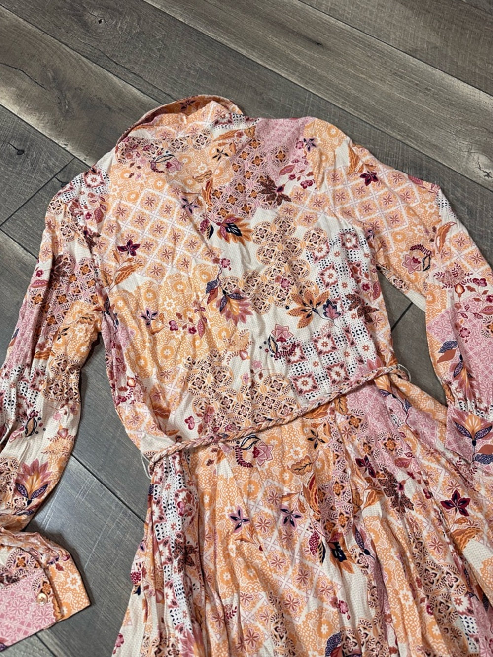 Dress Forum Multipattern Long Sleeve Mini Dress