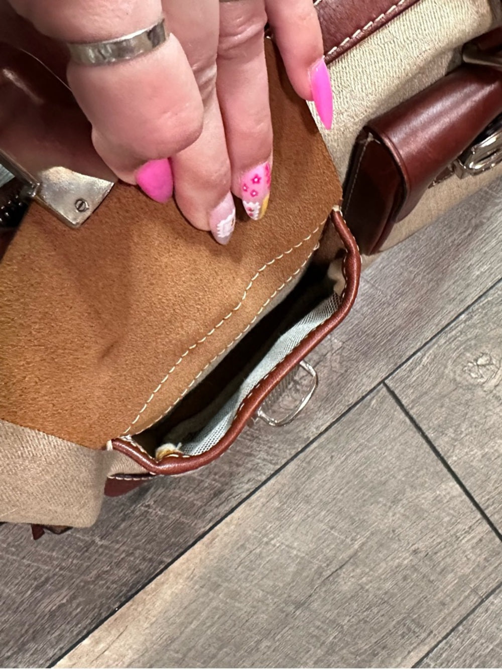 Dooney & Bourke Double Pocket Satchel