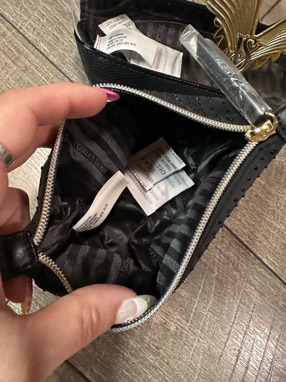 Victoria’s Secret Clear Cosmetic Bag + Mini Zip Bag
