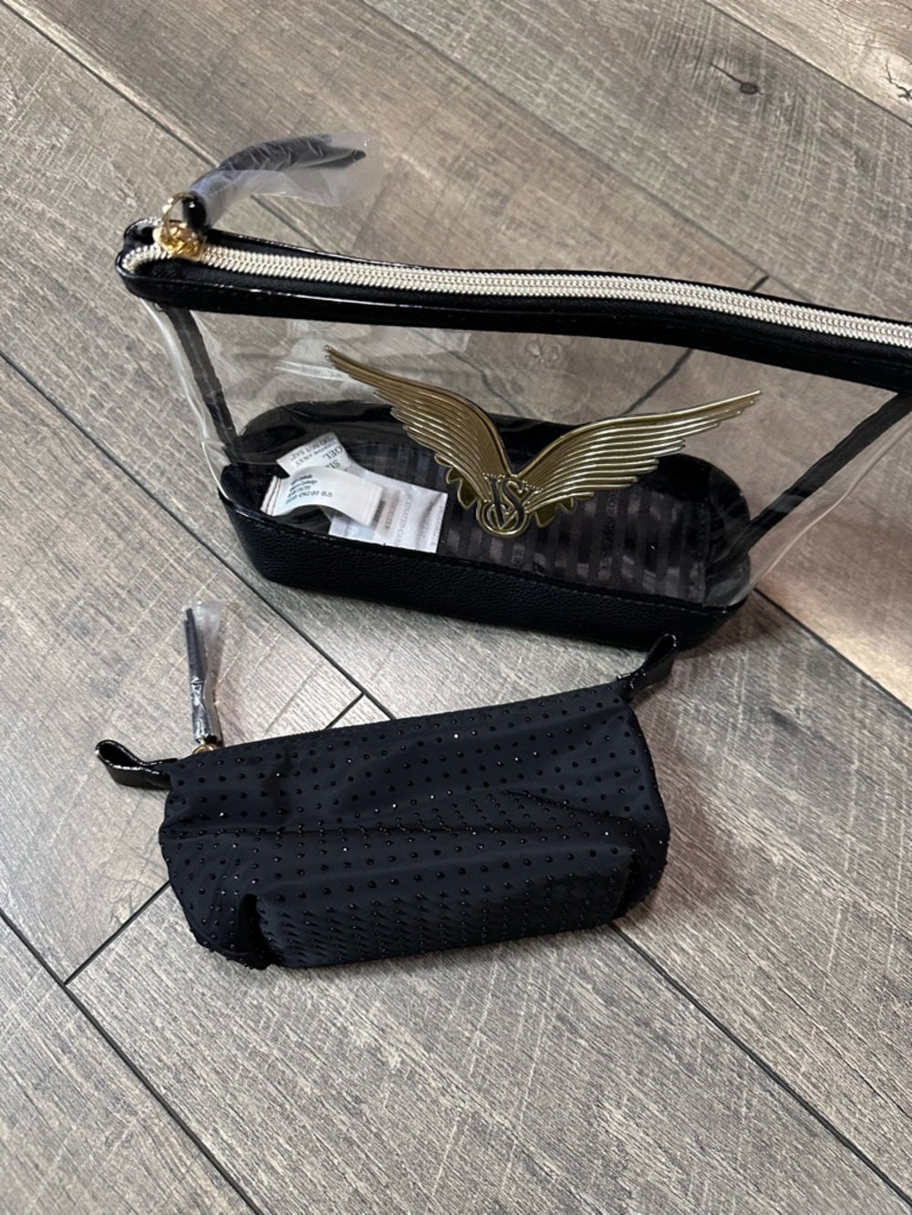Victoria’s Secret Clear Cosmetic Bag + Mini Zip Bag