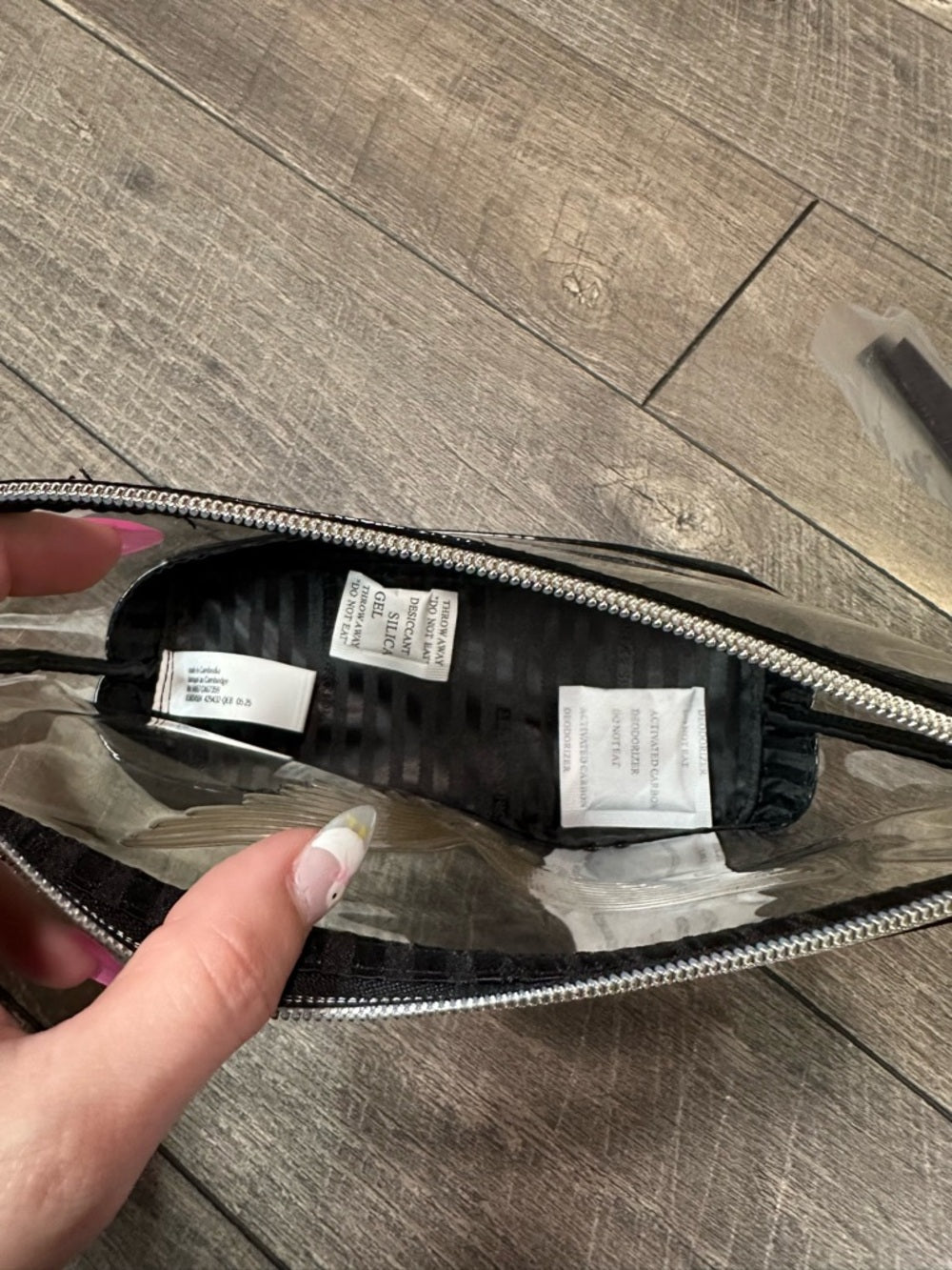 Victoria’s Secret Clear Cosmetic Bag + Mini Zip Bag