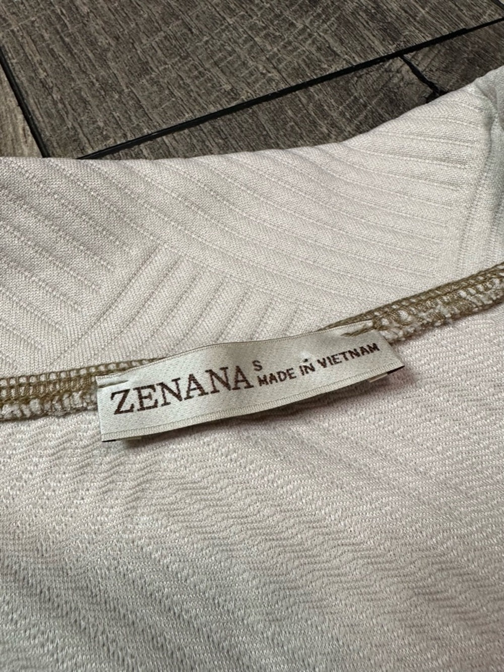 Zenana Cream Sleeveless 1/2 Zip Mini Dress