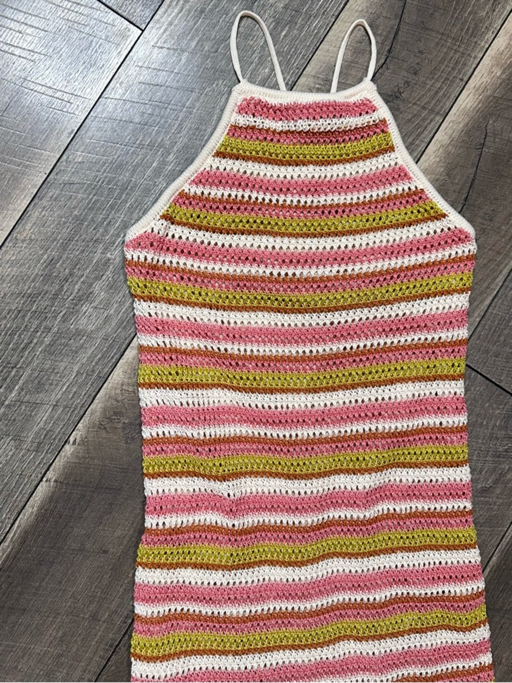 Dress Forum Striped Crochet Maxi Dress