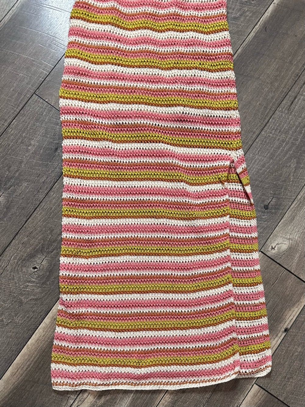 Dress Forum Striped Crochet Maxi Dress
