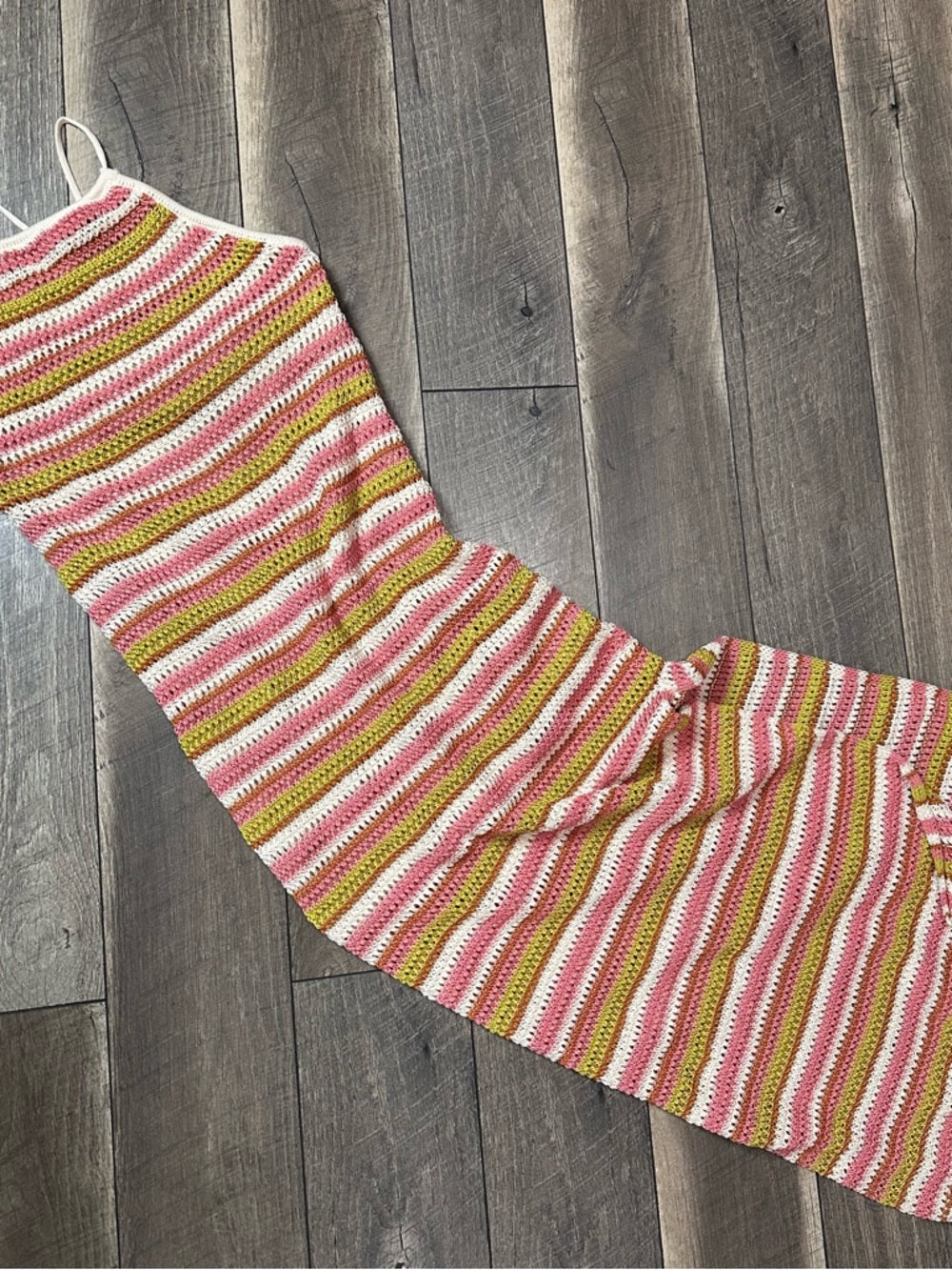 Dress Forum Striped Crochet Maxi Dress