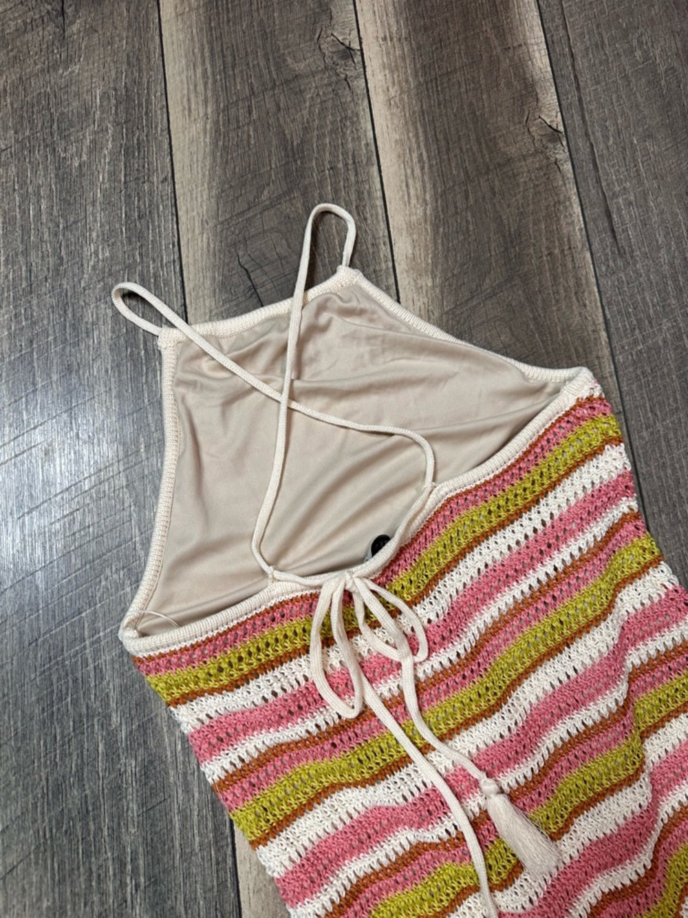 Dress Forum Striped Crochet Maxi Dress