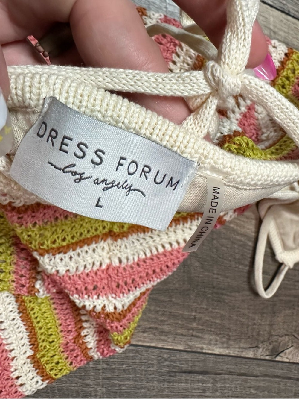 Dress Forum Striped Crochet Maxi Dress