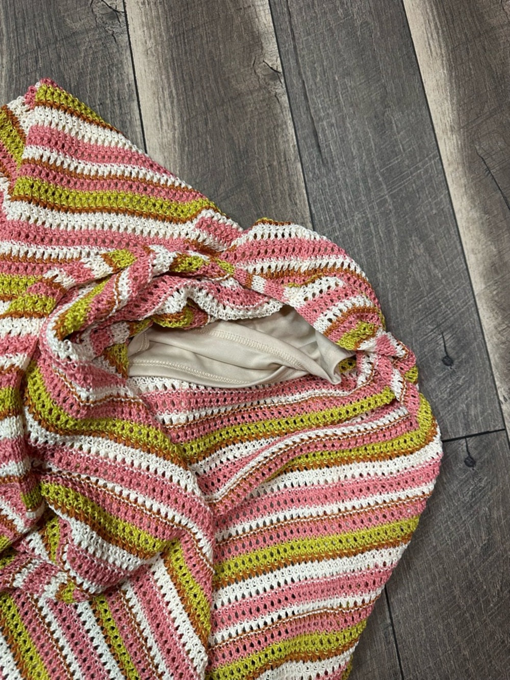 Dress Forum Striped Crochet Maxi Dress