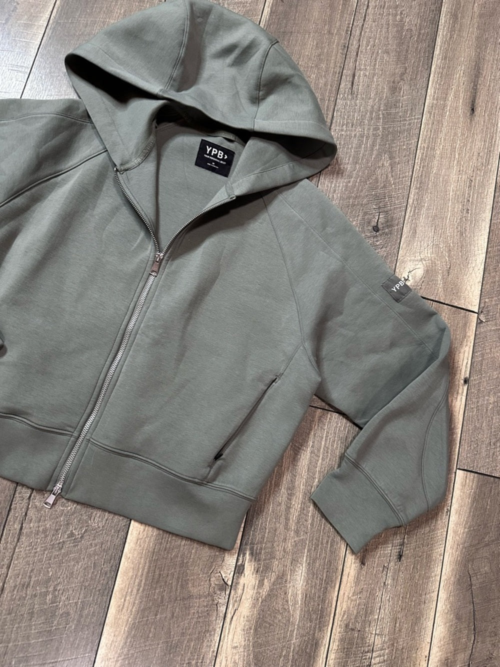 YPB Zip Up Crop Hoodie