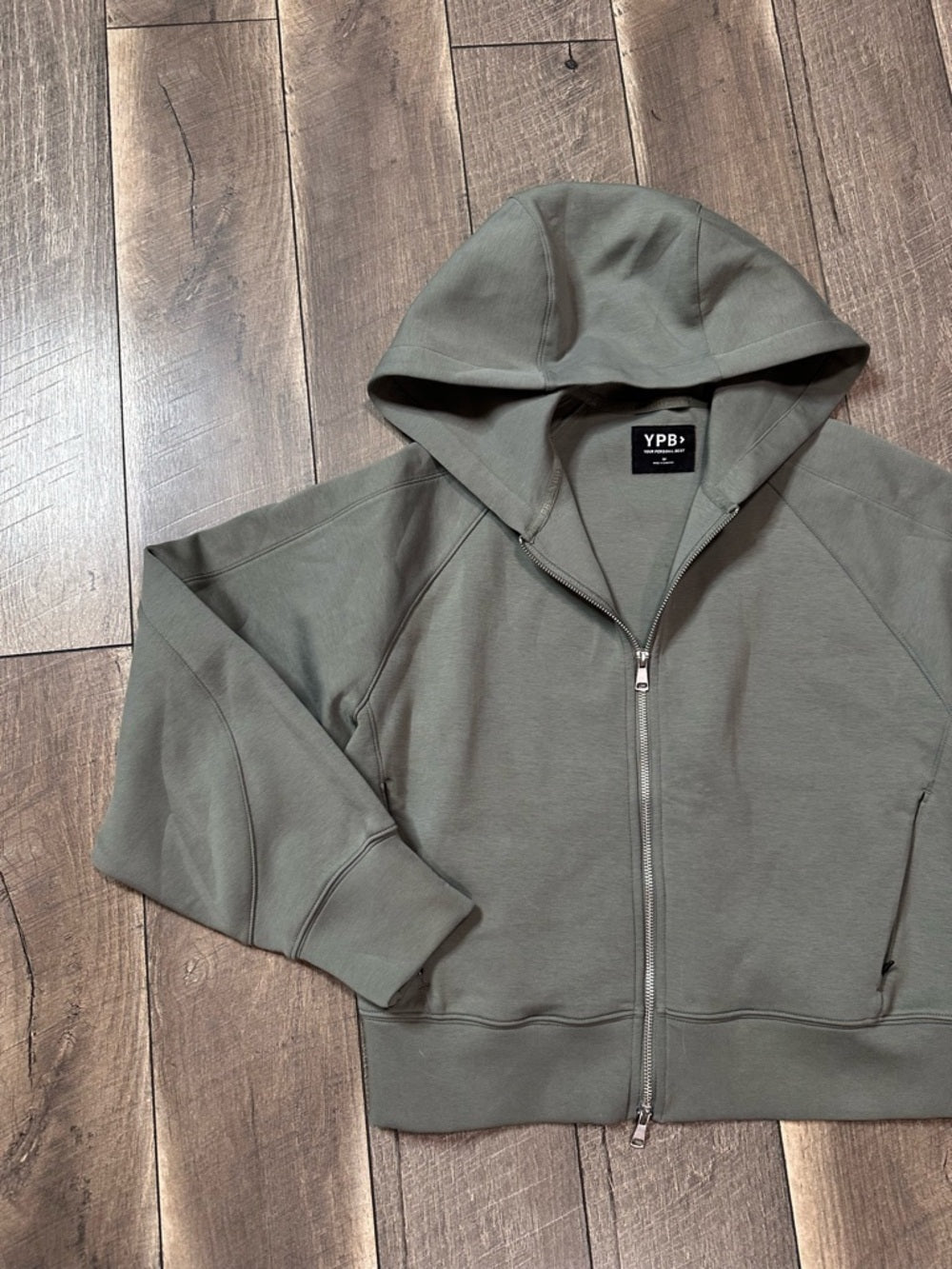 YPB Zip Up Crop Hoodie