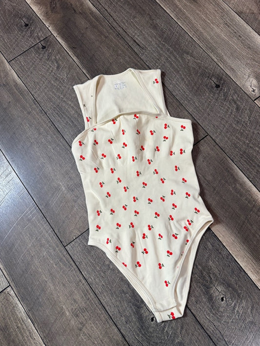 OQQ Cherry Bodysuit