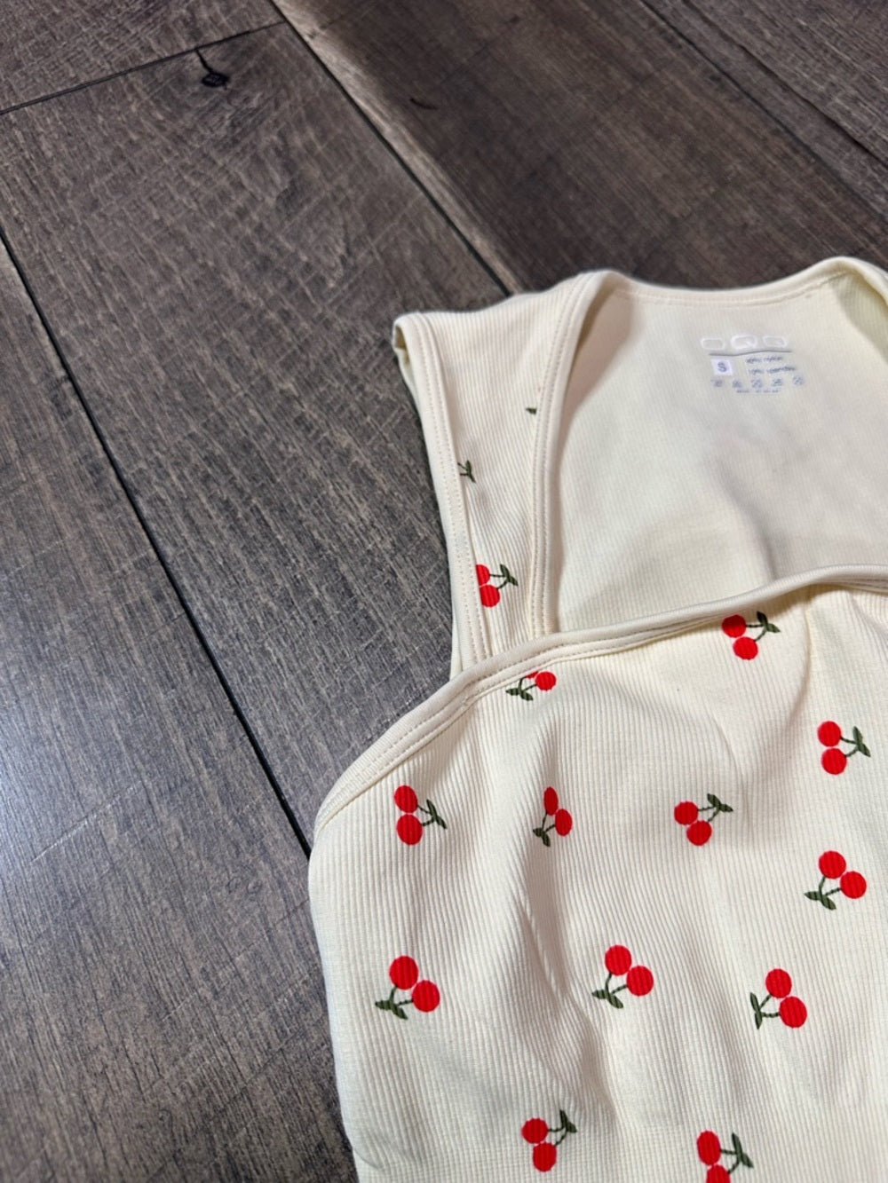 OQQ Cherry Bodysuit